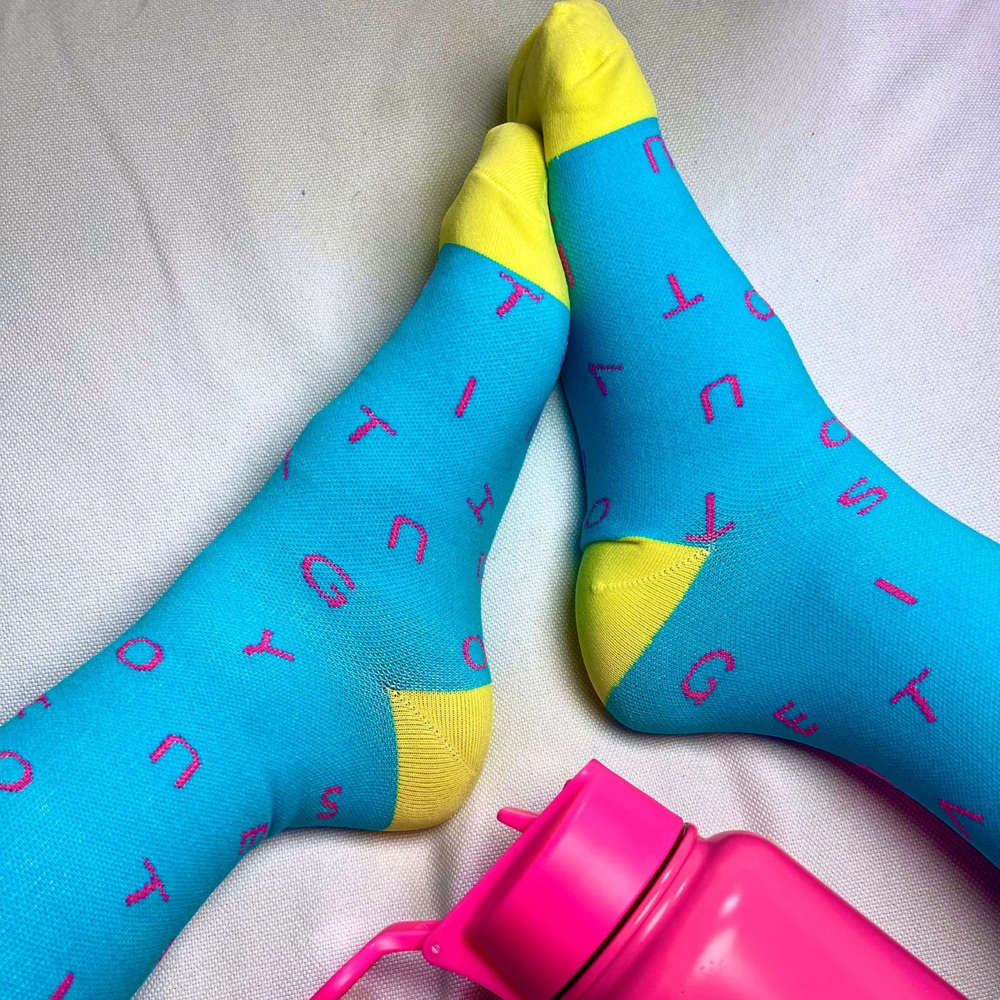 Overtime Capri Blue "You've Got This" Compression Socks