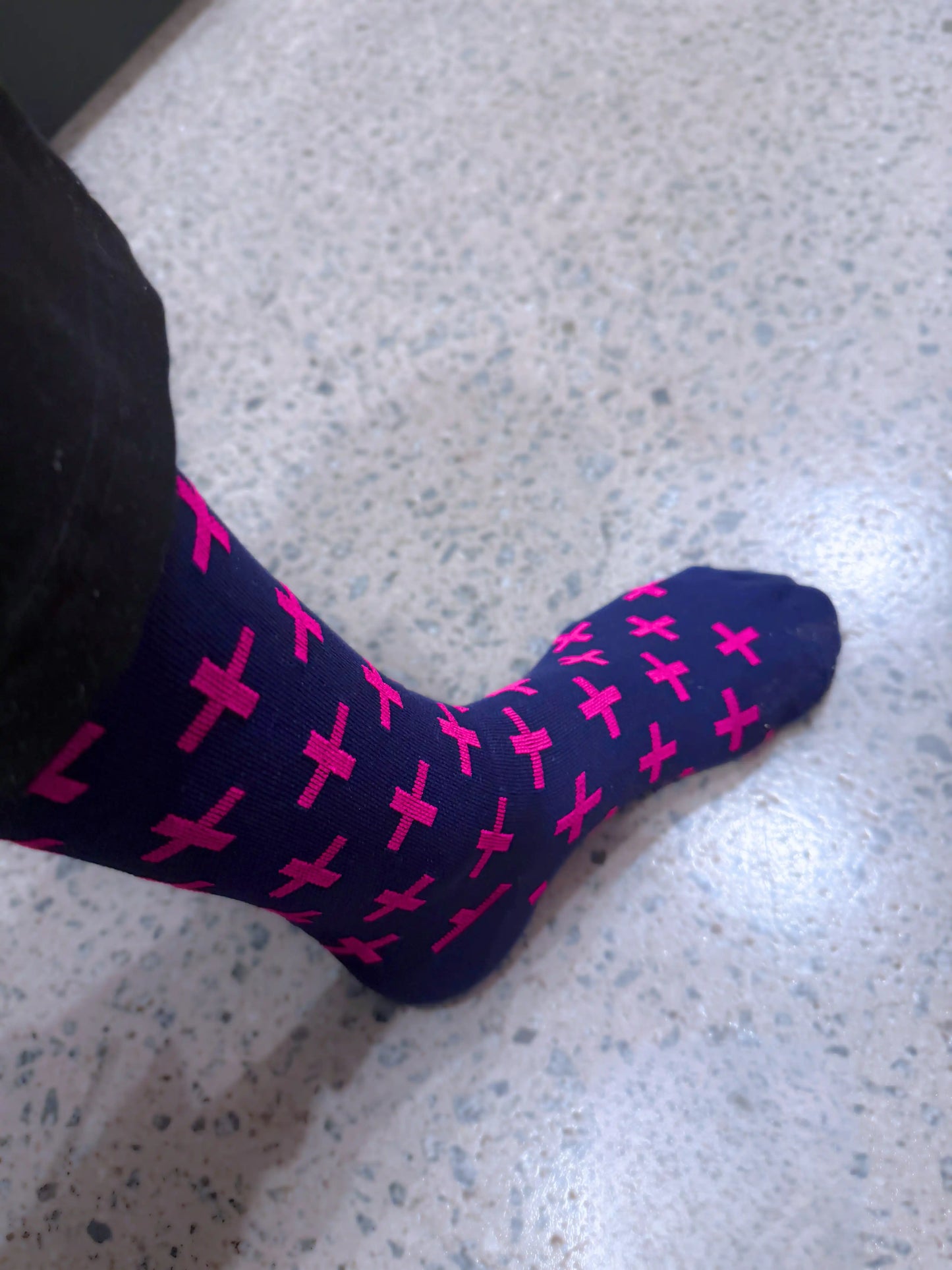 On-Shift Pink Shock Compression Socks
