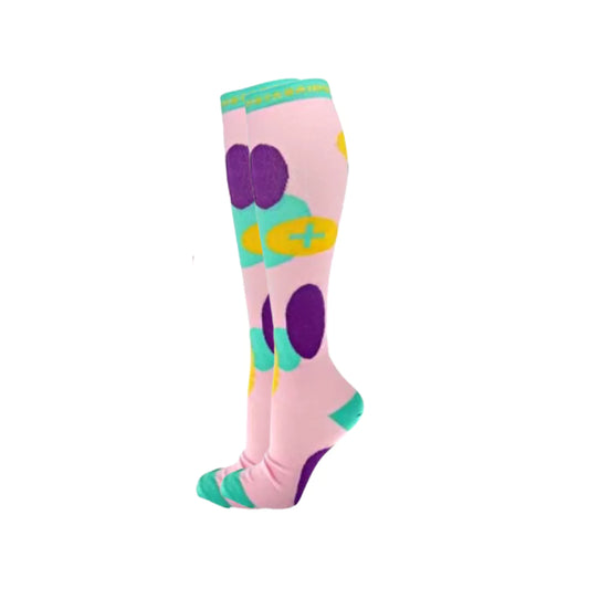 Late/Early: Fairy Floss Bubble Compression Socks - Sistasaidso+