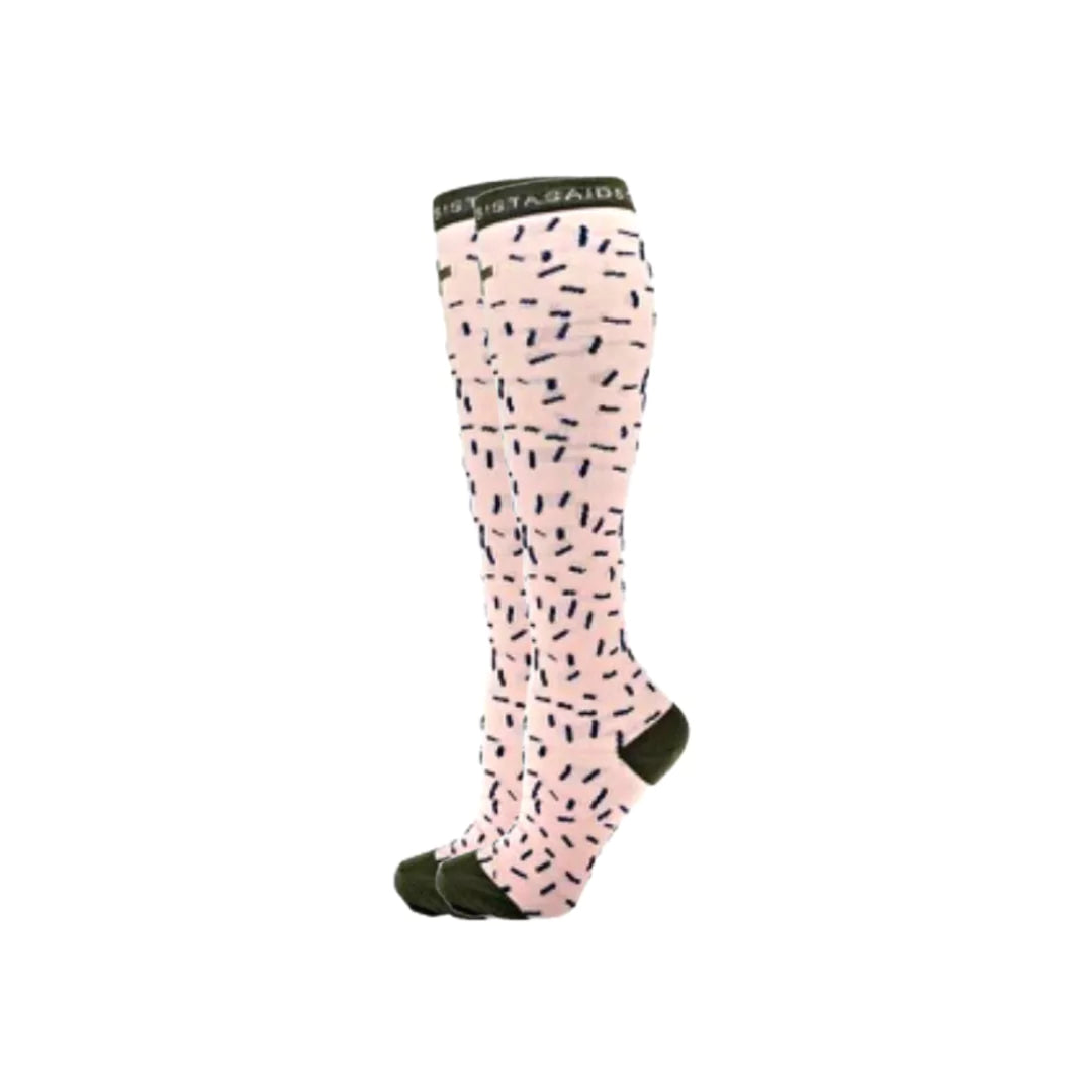 In-Charge: Blush Freckle Compression Socks - Sistasaidso+