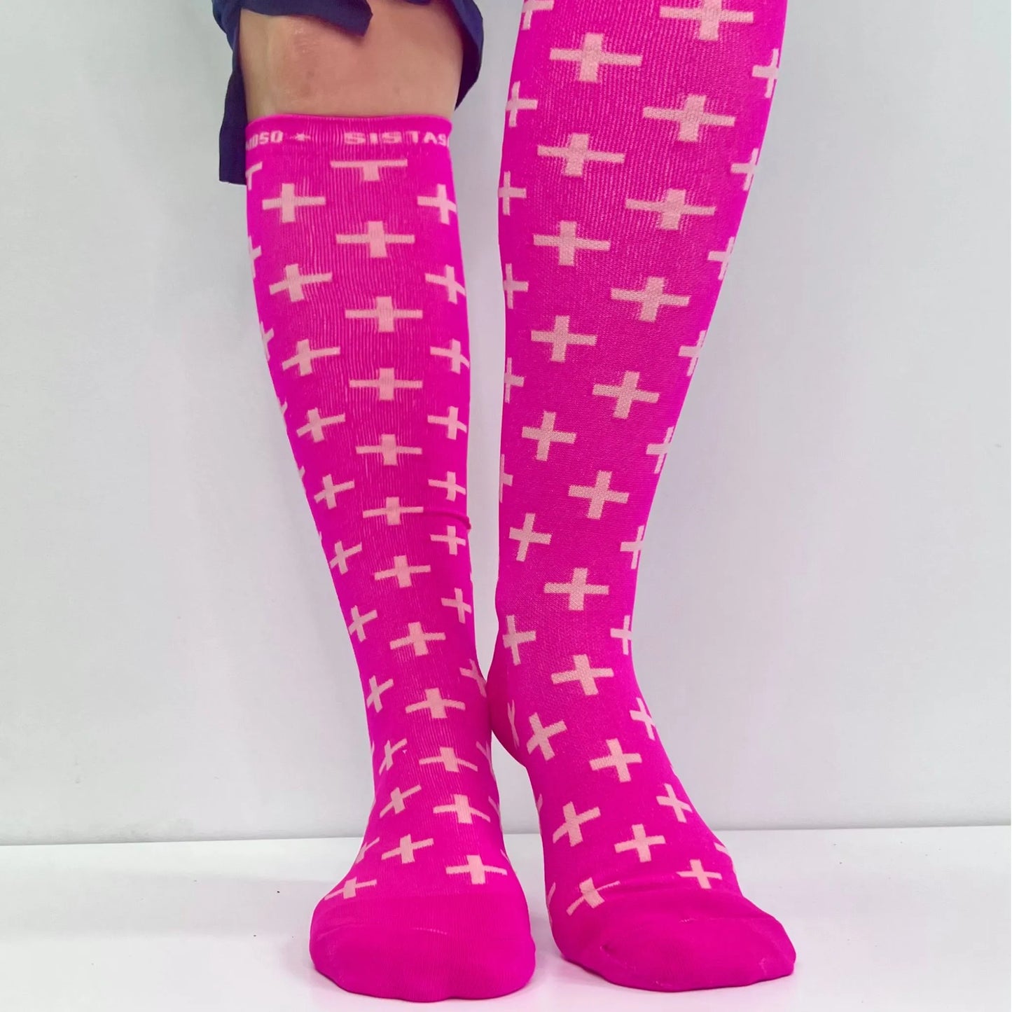 On-Shift Pink on Pink Compression Socks 3-Set
