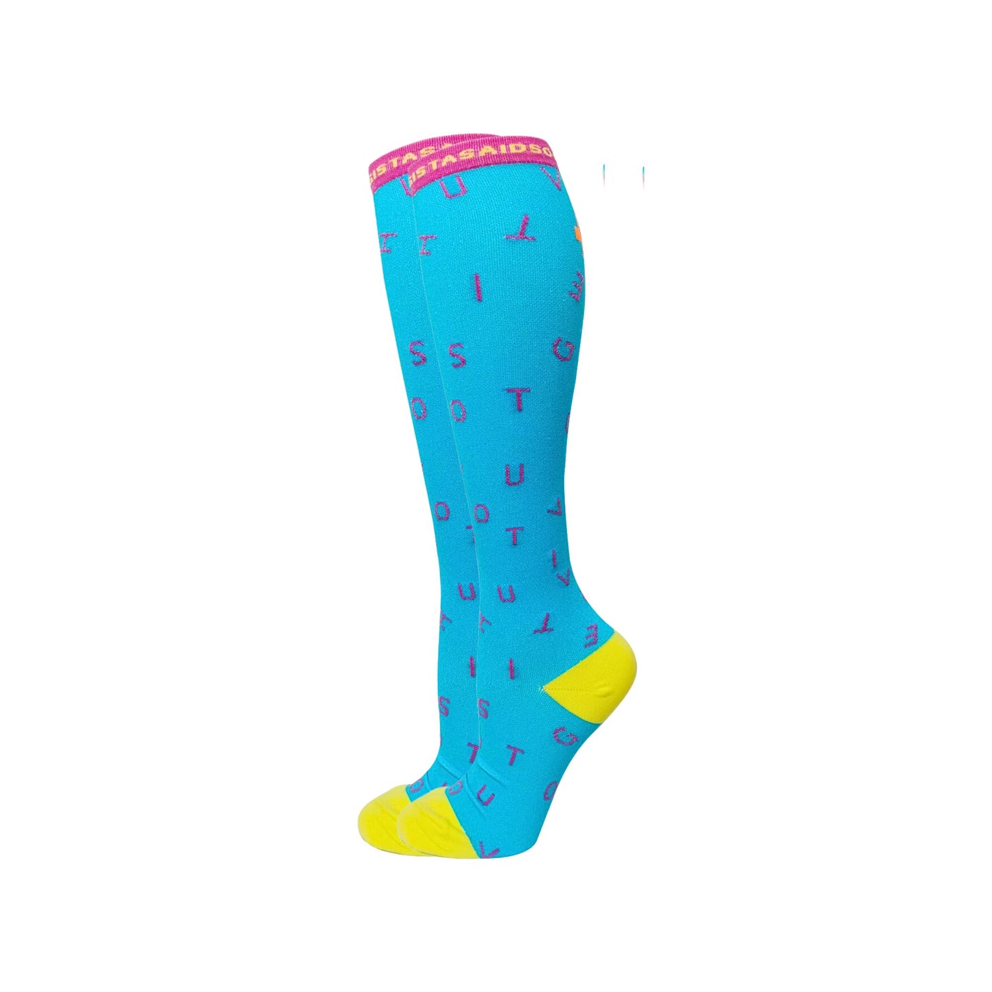 Overtime Capri Blue "You've Got This" Compression Socks