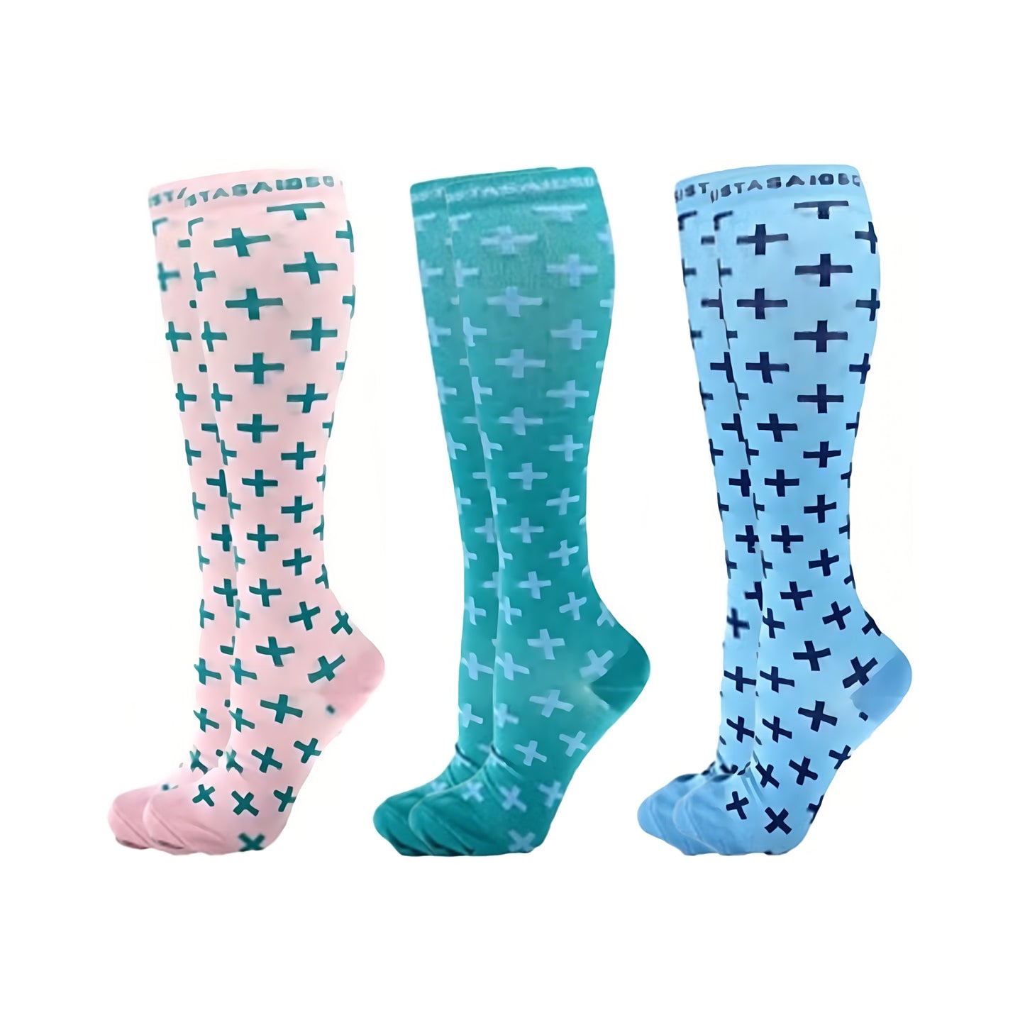 On-Shift Under the Sea Compression Socks 3-Set