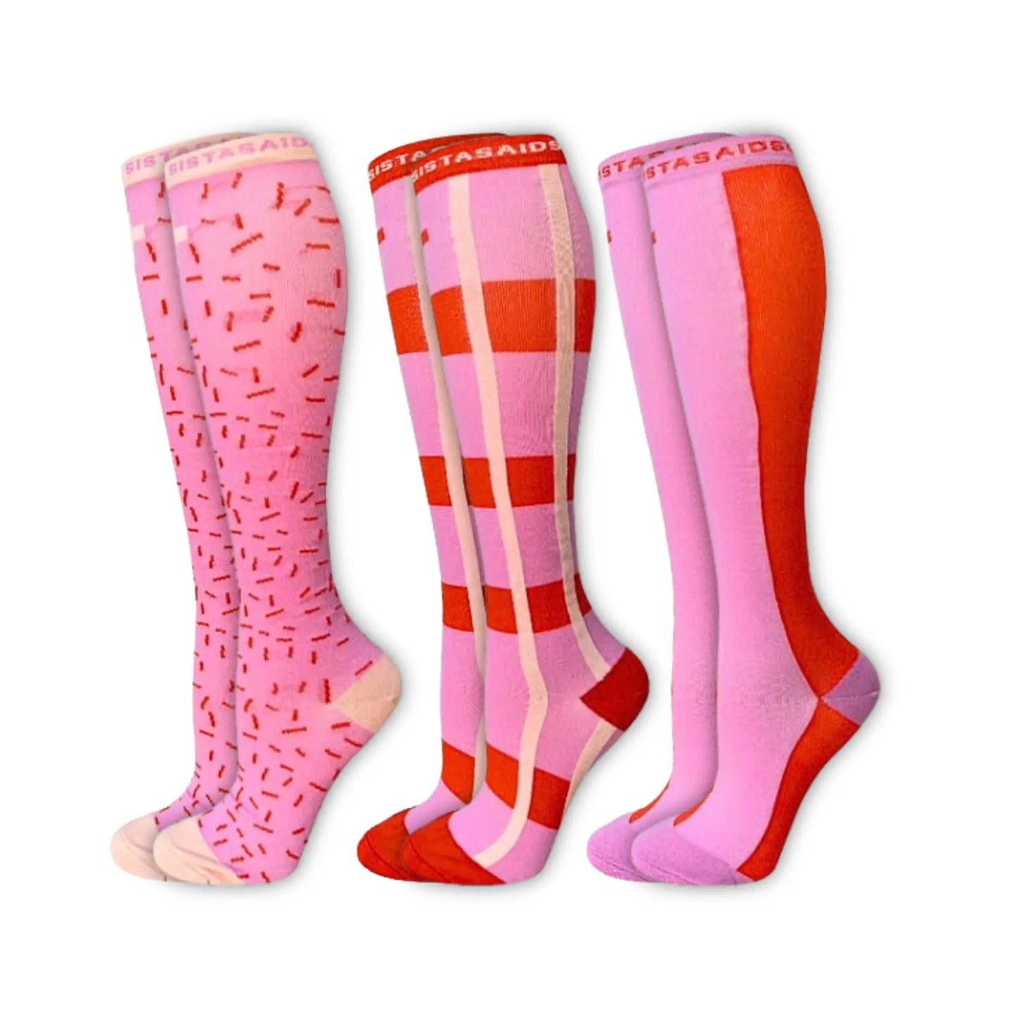 In-Charge Sugar Rush Compression Socks 3-Set