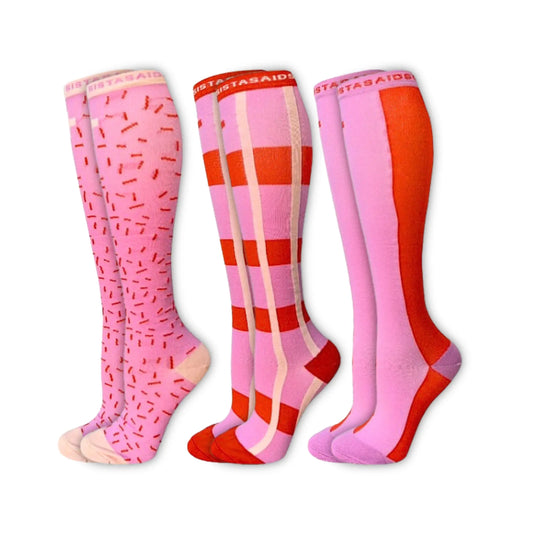 In-Charge Sugar Rush Compression Socks 3-Set