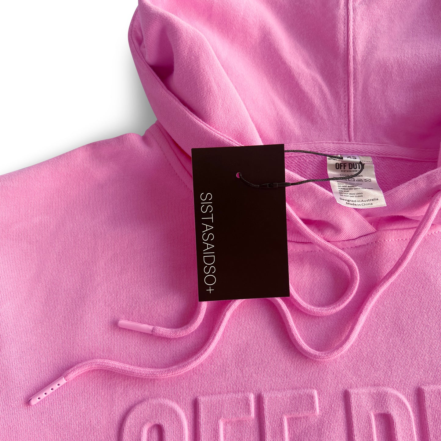 Close up OFF DUTY™️ Unisex Cupcake nurse Hoodie and nurses accessory from Sistasaidso