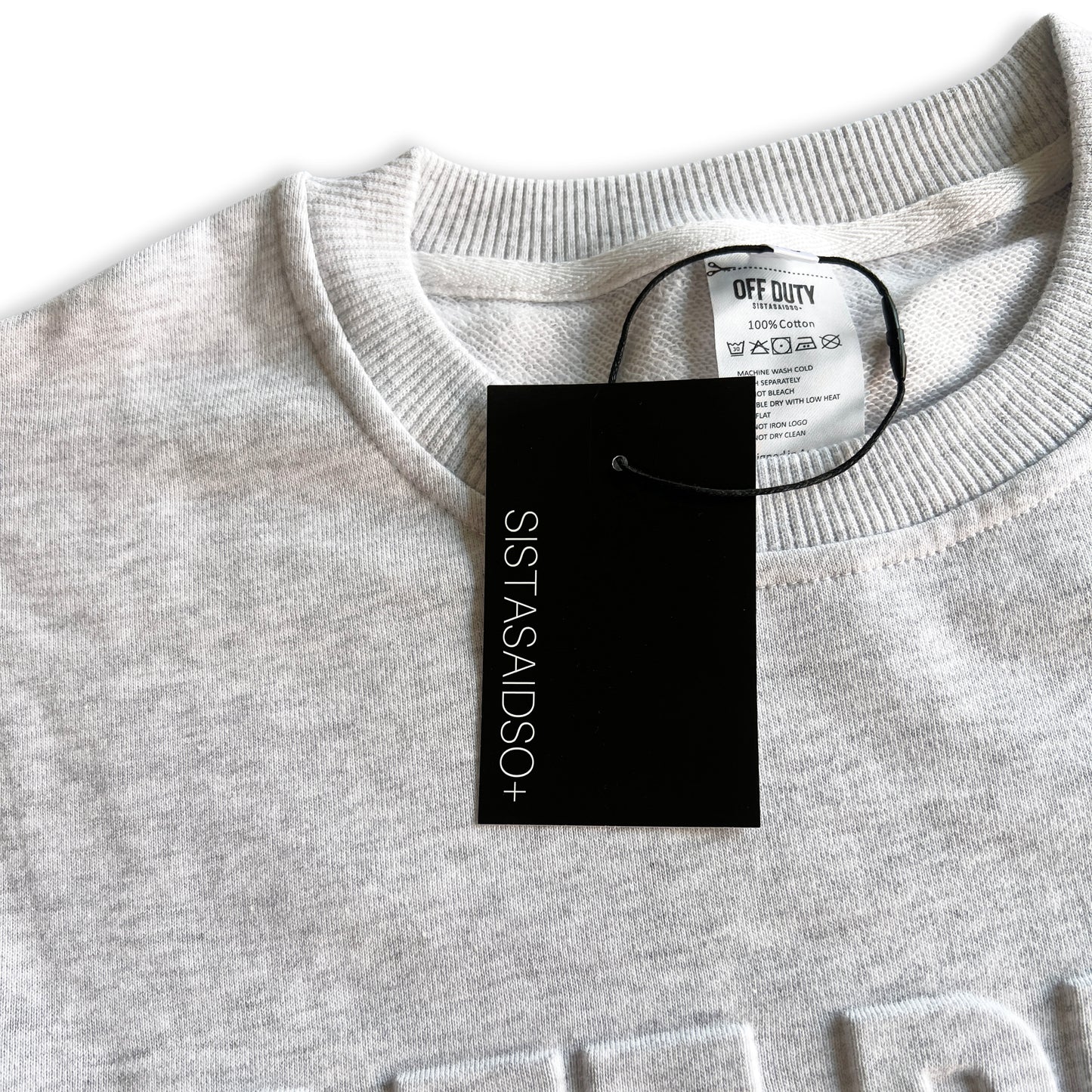 OFF DUTY™️ Unisex Cloud nurse women's Sweater and nurse accessory from Sistasaidso close up