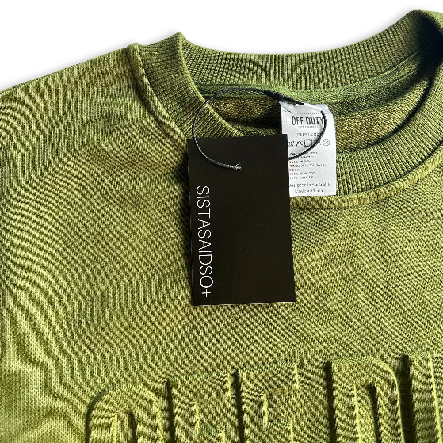 close up OFF DUTY™️ Unisex Forest nurse women's Sweater and nurse accessory from Sistasaidso