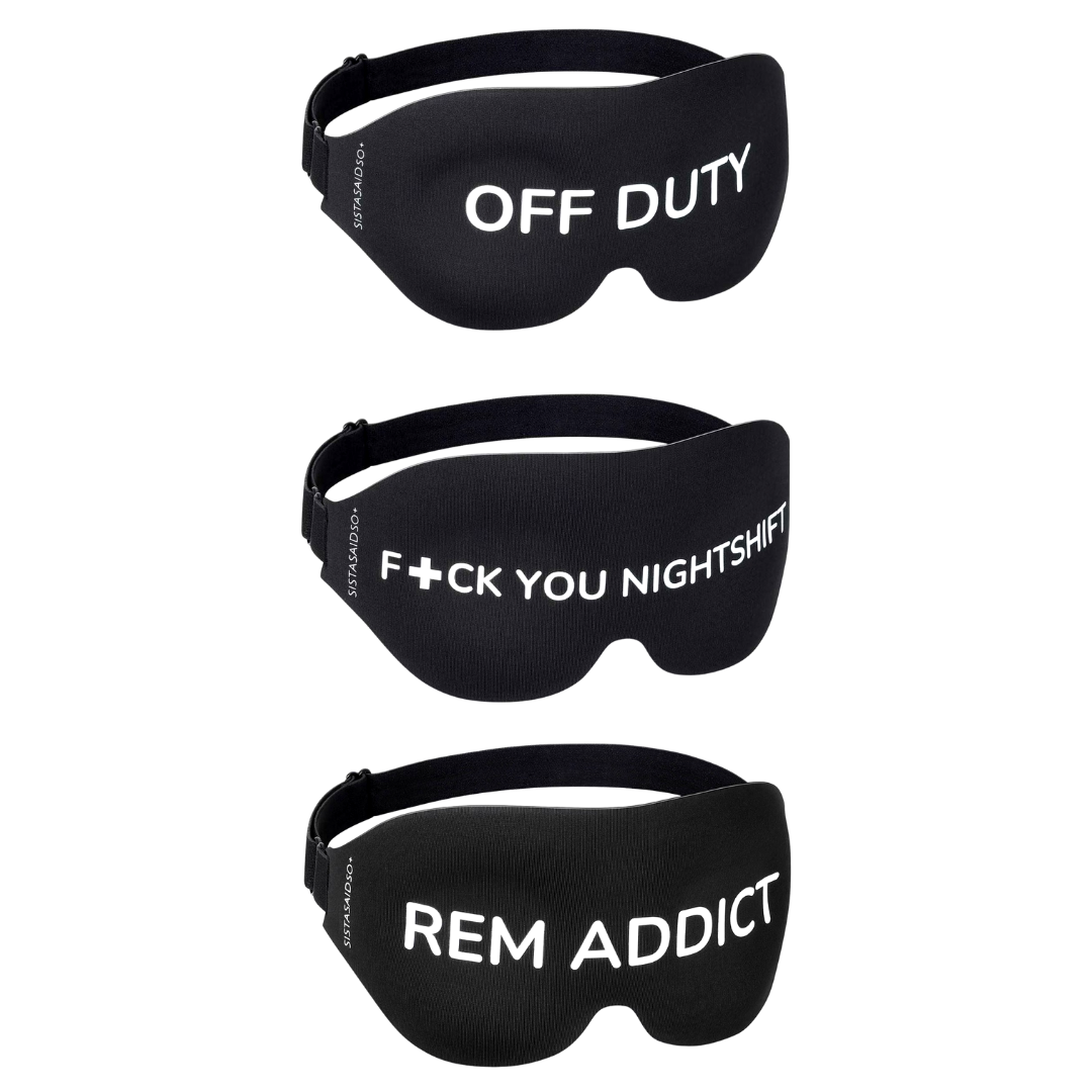 Buy Sistasaidso+"F+ck You Nightshift" Sleep Mask Online - Sistasaidso+