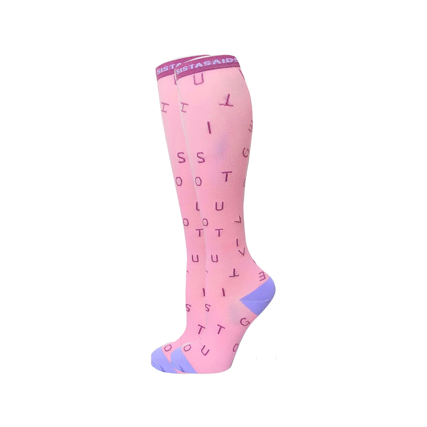 Overtime Fairy Floss "You've Got This" Compression Socks