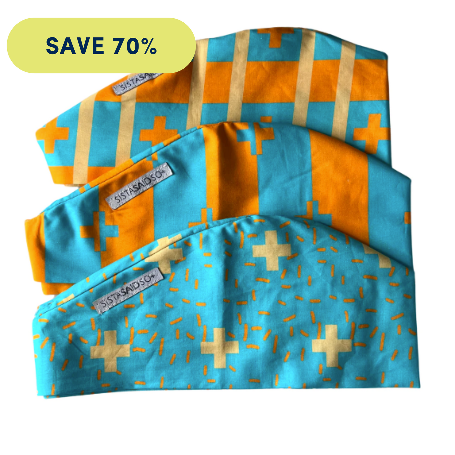 In-Charge Aqua Scrub Cap 3-Set