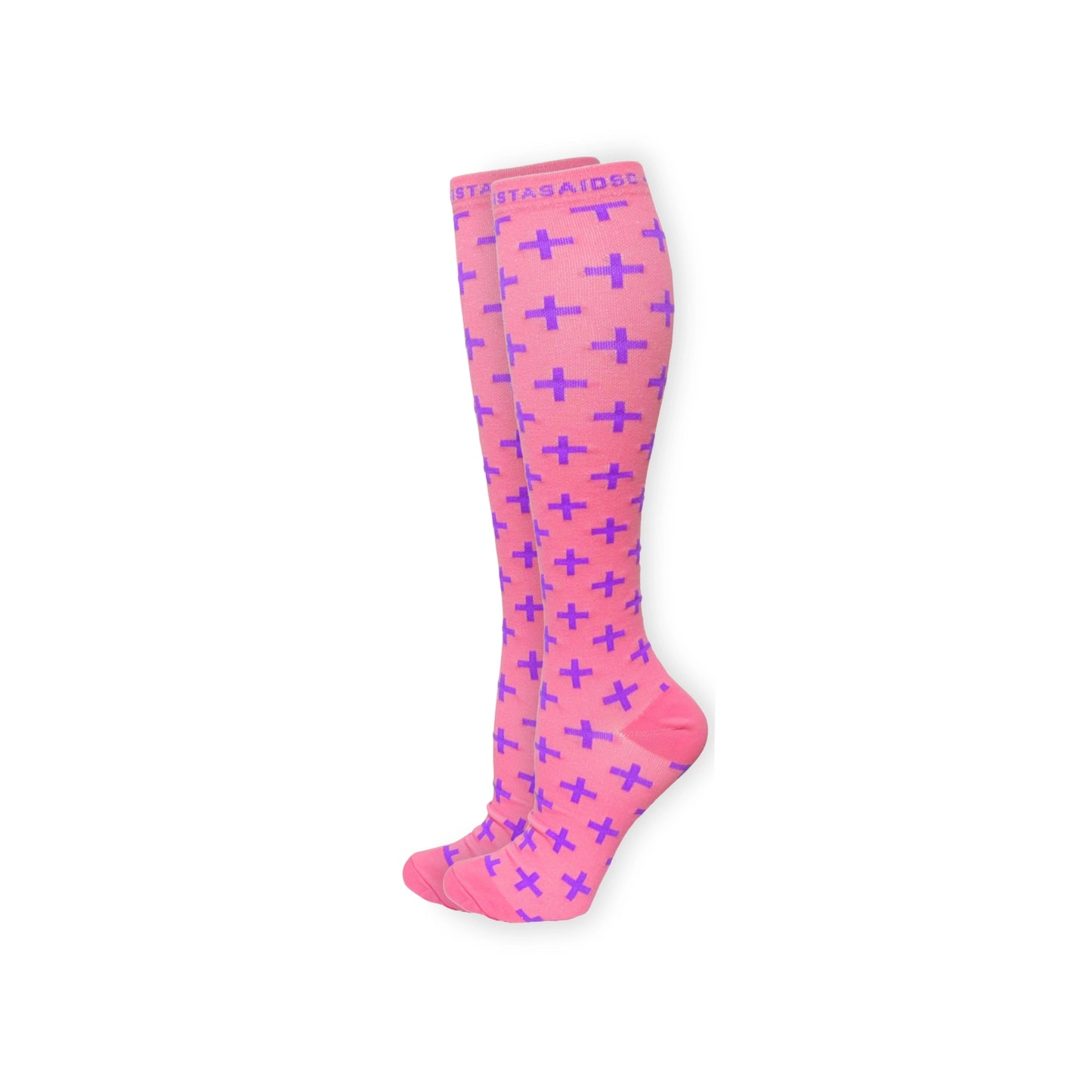 On-Shift Pink Pulse Compression Socks