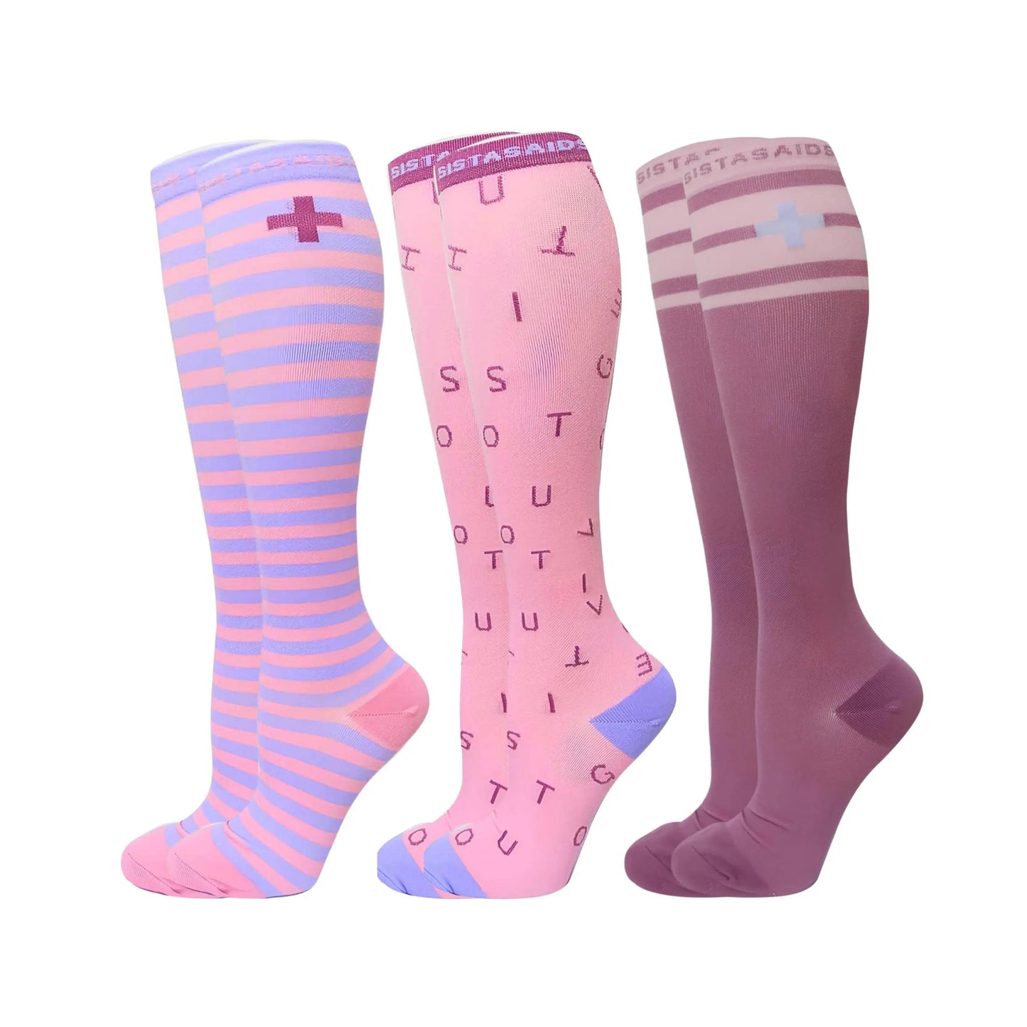 Overtime Lavender Haze Compression Socks 3-Set