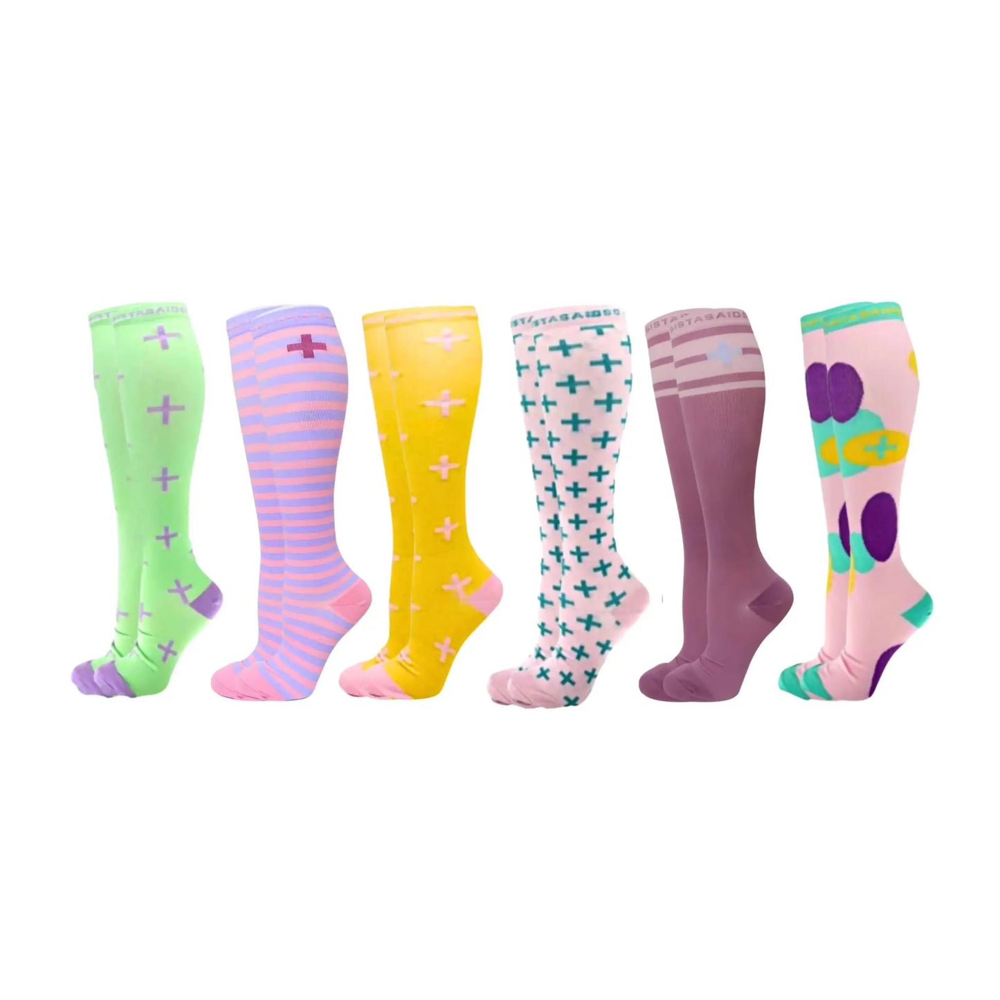 Summer Vacay Compression Socks 6-Set