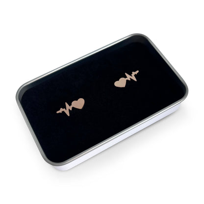 Buy Sistasaidso+ Heartbeat Stud Earrings Online - Sistasaidso+