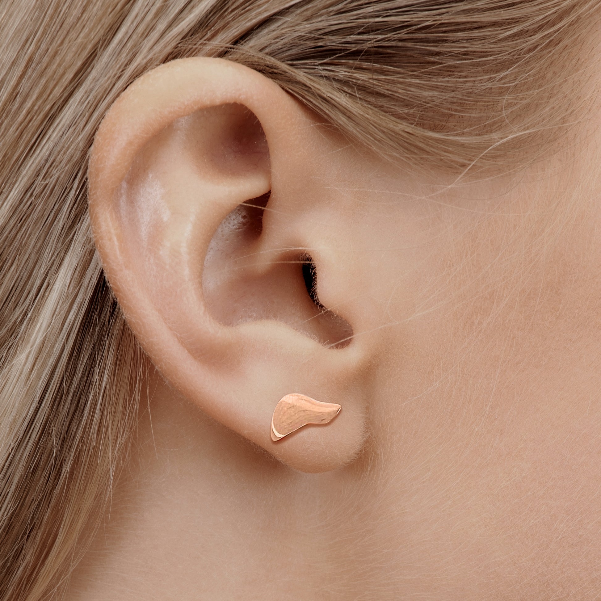 Hepatic Earrings for nurses in rose gold