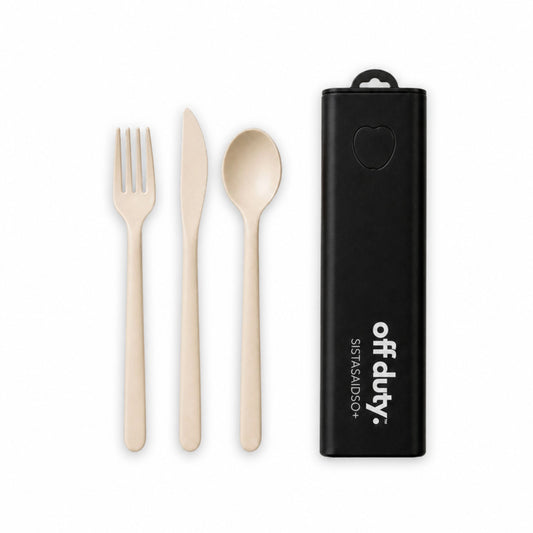 OFF DUTY™ Cookie & Cream Dream Reusable Cutlery Set