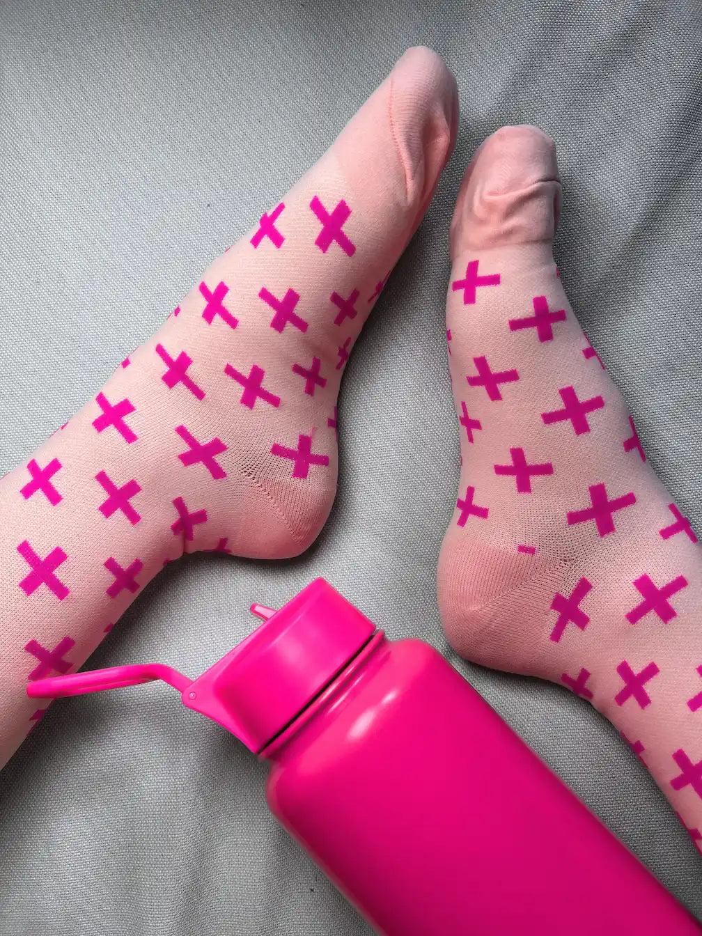 On-Shift Pink Lemonade Cross Compression Socks