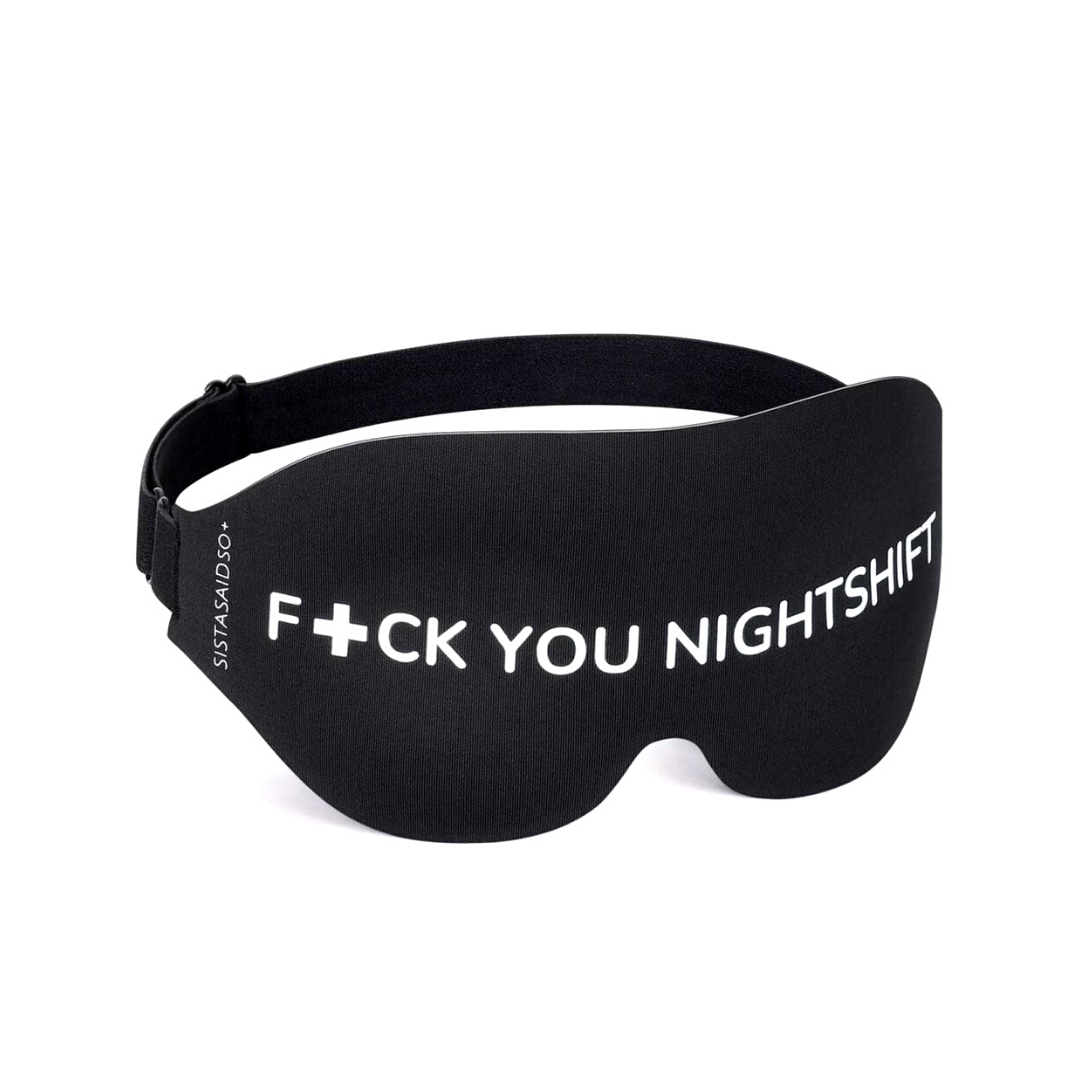 Buy Sistasaidso+"F+ck You Nightshift" Sleep Mask Online - Sistasaidso+