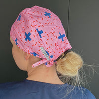 Thumbnail for Buy Sistasaidso+ 3-Set 'In-Charge: Aqua Blue/Sand/Mandarin' Scrub Caps Online - Sistasaidso+